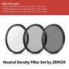 Picture of Zeikos 67MM Neutral Density Filter Set (ND2 ND4 ND8), Macro Close-Up Filter Set (+1 +2 +4 +10), Tulip Flower Lens Hood, Lens Cap and Lens Cap Keeper with Pouch and Microfiber Cloth