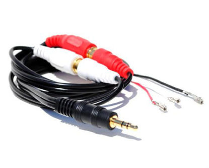 Picture of Factory Radio Stereo Auxiliary Aux 3.5mm MP3 Audio Input Adapter Cable Compatible with Mitsubishi 2003-2012 (Lancer, Eclipse, Galant, Endeavor, Outlander, Grandis, Lancer Evolution, Triton, Spyder)