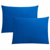 Picture of FLXXIE 2 Pack Microfiber Standard Pillow Cases, 1800 Super Soft Pillowcases with Envelope Closure, Wrinkle, Fade and Stain Resistant Pillow Covers, 20x26, Royal Blue