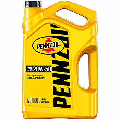 Picture of Pennzoil Conventional 20W-50 Motor Oil (5-Quart, Single-Pack)