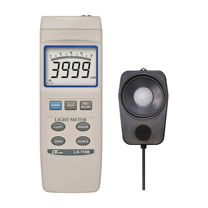 Picture of Digital Lux Meter (Range: 0 to 4,00,000 Lux) for Auditoriums, Theatres, Stadiums, Labs Alongwith Factory Calibration Certificate Model: Lutron LX-1108