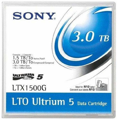 Picture of Sony LTO-5 LTX1500G Ultrium-5 Data Tape Cartridge 1.5TB/3TB, Pack of 20