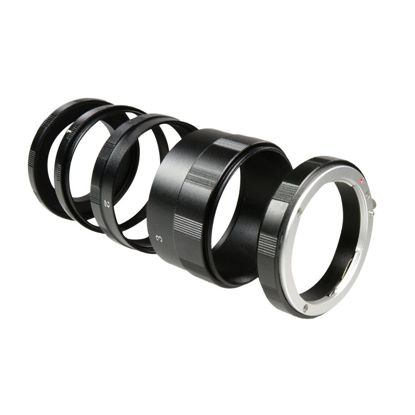 Picture of CamDesign Macro Photography Three-Ring Extension Tube Compatible with Nikon D1 D2H D2X D3 D3X D3s D4 Df D100 D200 D300 D600 D700 D800 D40-D90 D3300 D3200 D3000 D5000 D5100 D5200 D5300 D7000 D7100