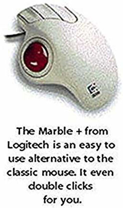 Picture of Logitech Trackman Marble Plus Wheel Trackball/Mouse T-CL13