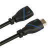 Picture of 1.5 FT (0.4 M) High Speed HDMI Cable Male to Female with Ethernet Black (1.5 Feet/0.4 Meters) Supports 4K 30Hz, 3D, 1080p and Audio Return CNE515854 (2 Pack)
