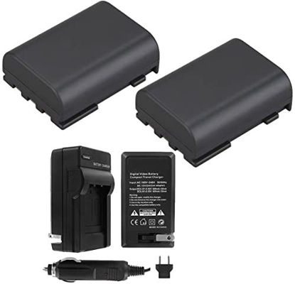 Picture of UltraPro NB-2L / NB-2LH Battery 2-Pack Bundle Digital Video Batteries with Rapid Compact Travel Charger for Select Canon Models
