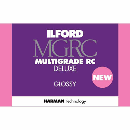Picture of Ilford Multigrade V RC Deluxe Glossy Surface Black &amp; White Photo Paper, 190gsm, 11x14&quot;, 10 Sheets