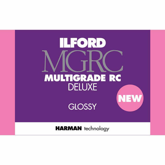 Picture of Ilford Multigrade V RC Deluxe Glossy Surface Black &amp; White Photo Paper, 190gsm, 11x14", 10 Sheets