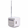 Picture of Music Player, Mini Speaker Music Player Portable FM Radio Stereo PC Fashion Support TF Card and U Disk(Sliver)