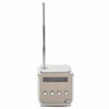 Picture of Music Player, Mini Speaker Music Player Portable FM Radio Stereo PC Fashion Support TF Card and U Disk(Sliver)