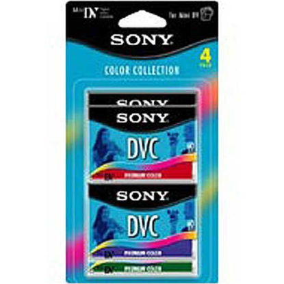 Picture of Sony DVM60PRL4PCWM - 4PK DVC 60MIN Mini DIGTL VID DISC COL CHIPLESS