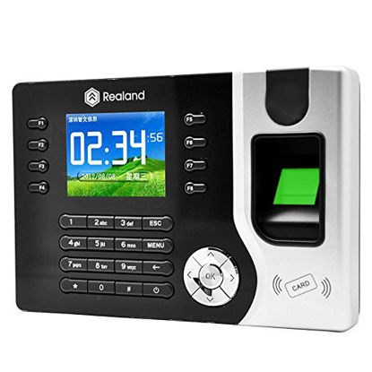 Picture of Realand A-C071 2.4" Colorful Screen Biometric Fingerprint Recorder Employee Attendance Time Clock ID Card Reader+Software Driver Manual CD+Power Supply (Adopt USB and TCP/IP communication)