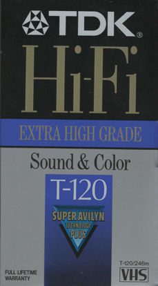 Picture of TDK T120HF Hi-Fi VHS Tape (120 Minutes)