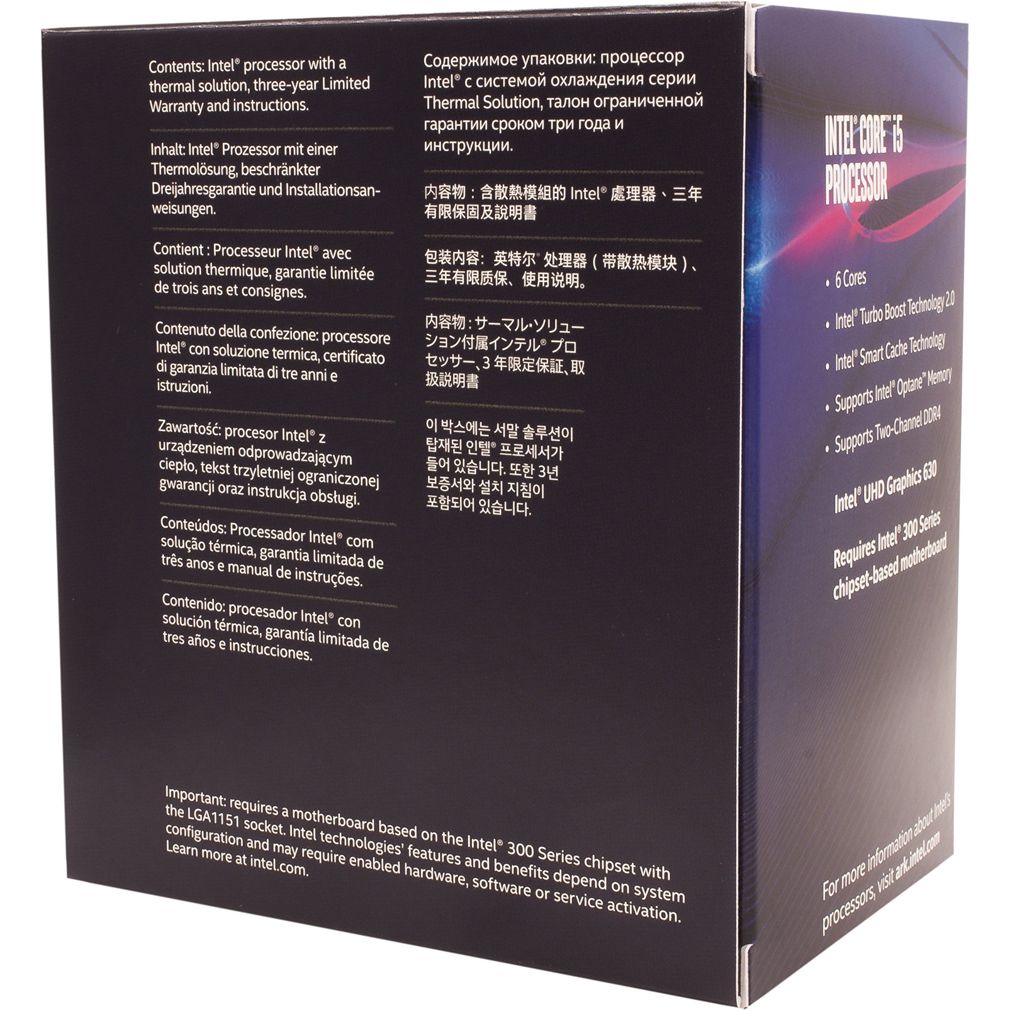 GetUSCart- Intel Core i5-8500 Desktop Processor 6 Core up to 4.1GHz ...