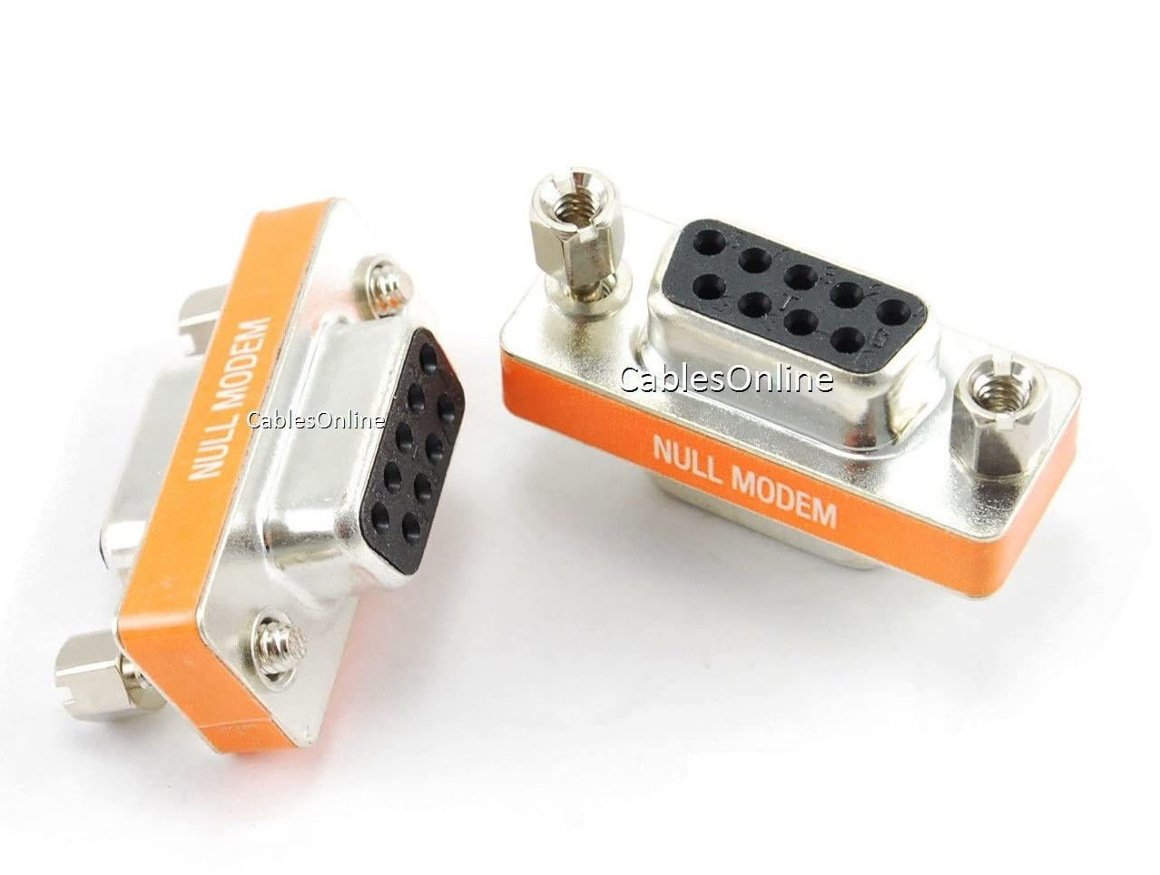 GetUSCart DB9 Null Modem Female to Female Slimline Data