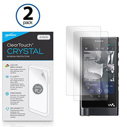 Picture of BoxWave Screen Protector Compatible with Sony NW-ZX2 (Screen Protector by BoxWave) - ClearTouch Crystal (2-Pack), HD Film Skin - Shields from Scratches for Sony NW-ZX2