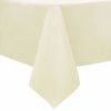 Picture of sancua 100% Waterproof Rectangle PVC Tablecloth - 54 x 78 Inch - Oil Proof Spill Proof Vinyl Table Cloth, Wipe Clean Table Cover for Dining Table, Buffet Parties and Camping, Beige