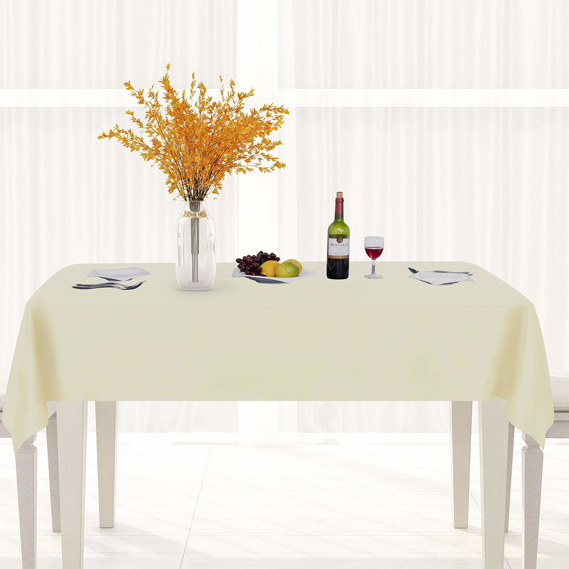 GetUSCart- sancua 100% Waterproof Rectangle PVC Tablecloth - 54 x 78 ...
