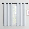 Picture of NICETOWN Room Darkening Curtain Panels for Bedroom, Easy-Care Solid Thermal Insulated Grommet Room Darkening Draperies/Drapes (Greyish White, 2 Panels, 42 by 50)