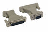 Picture of KENTEK DB9 DB25 Male to Male M/M Serial at Modem Adapter Changer Coupler RS-232 Molded Peripheral Printer