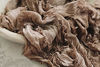 Picture of Honra Newborn Photography Fringed Texture Wraps Baby Photo Posing Props Blanket Vintage Fabric for Infant Photoshoots (Coffee)