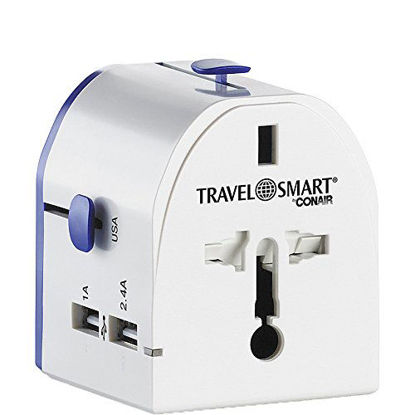 Picture of Conair All-In-One International Adapter with 2 USB Ports