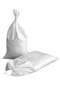 Picture of Sand Bags - Empty Beige-Tan, Green or White Woven Polypropylene Sandbags with Built-in Ties, UV Protection; Size: 14" x 26", Qty of 100 (White)