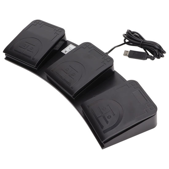 GetUSCart USB Foot Switch,3 Key PC USB Triple Foot Switch Pedal,Three