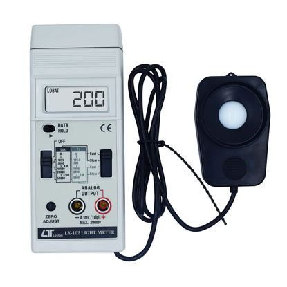 Picture of Digital Lux or Light Meter (Range: 50,000 Lux) Used for Measuring Brightness and Light Intensity of School, Lab, Office, Stadium, Theatres Along with Calibration Certificate Model:Lutron LX-102