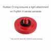 Picture of Foto&Tech Soft Shutter Release Button Compatible with Fuji X-T20 X-T10 X-T3 X-T2 X-PRO2 X-PRO1 X100F X100T X100S, Sony RX1RII RX10 IV III II, Lecia M10 M9, Nikon Df F3 (3 Pieces, Red)