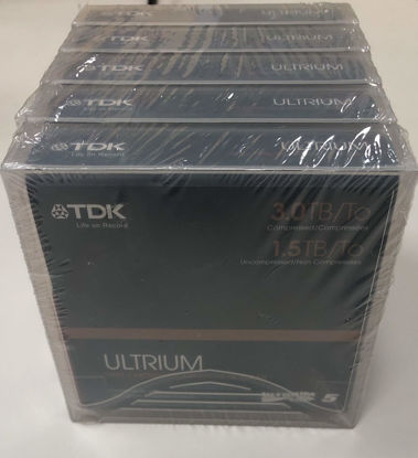 Picture of TDK LTO5 Ultrium 1.5TB/3TB with Case - 5 Pack