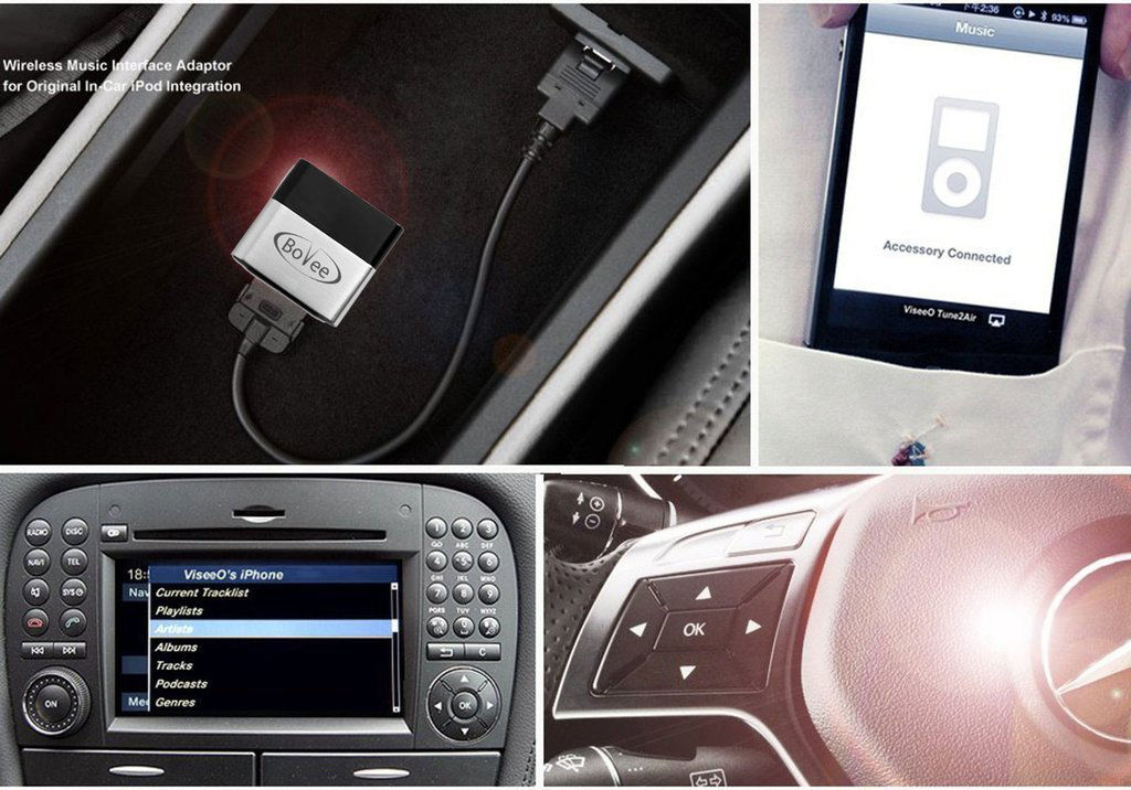 GetUSCart Bovee 1000 with Y USB/AUX iPod Integration Cable for BMW