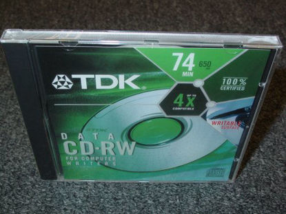 Picture of TDK High Speed Data CD-RW (5-Pack) (Discontinued by Manufacturer)