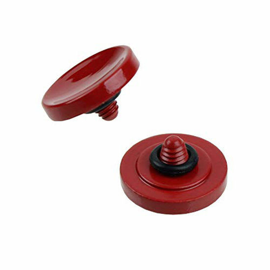 Picture of Foto&Tech Soft Shutter Release Button Compatible with Fuji X-T20 X-T10 X-T3 X-T2 X-PRO2 X-PRO1 X100F X100T X100S X30 X-E2S, Sony RX1RII RX10 IV III II, Lecia M10 M9, Nikon Df F3 (2 Pieces, Dark Red)
