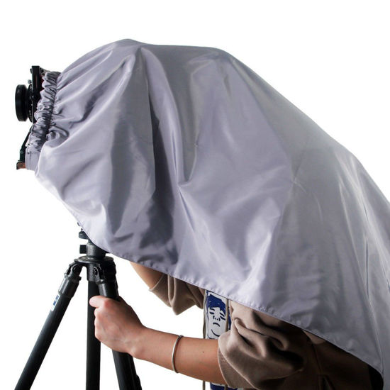 Picture of eTone Pro 145x150CM Silver and Dark Black Cloth Wrapping Focusing Hood for All Brand of 5x7 8x10 Large Format Camera