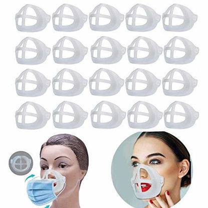 Picture of 3D Mask Bracket -Protect Lipstick Lips - Internal Support Holder Frame Nose Breathing smoothly - DIY Face Mask Accessories (30 pieces)