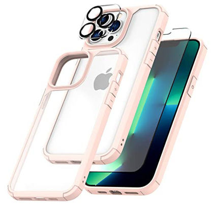 Picture of TAURI [3 in 1] Defender Designed for iPhone 13 Pro Case 6.1 Inch, with 2 Pack Tempered Glass Screen Protector + 2 Pack Camera Lens Protector [Military Grade Protection]