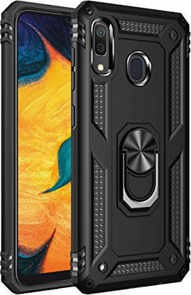 Picture of Samsung Galaxy A20/ A30 Case, [ Military Grade ] 15ft. Drop Tested Protective Case | Kickstand | Compatible with Samsung A20/ A30 -Black