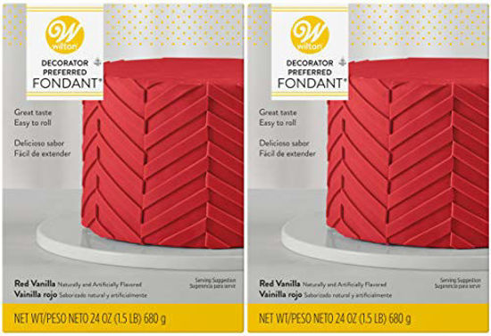 Picture of Wilton Decorator Preferred Red Fondant, 24 oz. Fondant Icing (Red, 3 lb)