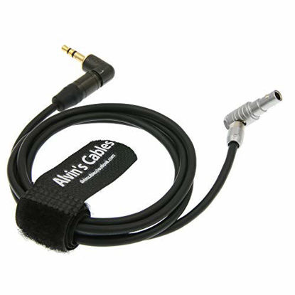 Picture of Alvin's Cables Audio Cable for ARRI Alexa Mini Camera 5 Pin Right Angle Male to Right Angle 3.5mm TRS 39 Inches