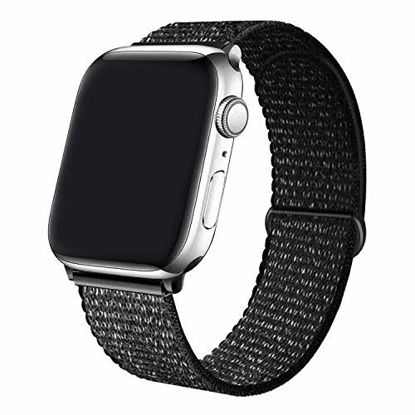 Picture of Rain gold Sport Band Compatible with Apple Watch 38mm 40mm 42mm 44mm, Adjustable Soft Breathable Nylon Wristband Replacement for iWatch Series 6/5/4/3/2/1