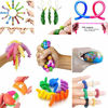 Picture of 42 Pack Sensory Pop Fidget Packs Mini Keychain Pop Toys Boys Girls Autism ADHD Stress Relief and Anti-Anxiety Toys Assortment