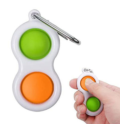 Picture of Push Pop Fidget Toys Bubble Keychain Sensory Toys Miniature Novelty Toys Anxiety Autism Early Educational Brain Development Toy Fidget Simple Dimple Toy Stress Relief (002)