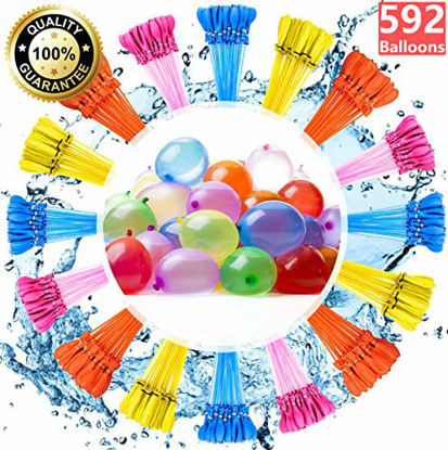 Picture of Self-Sealing Water Balloons for Kids Girls Boys Balloons Set Party Games Quick Fill 592 Balloons for Swimming Pool Outdoor Summer Fun DYB7