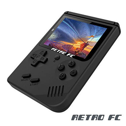 Picture of ANBERNIC Handheld Game Console, Game Console 3 Inch 168 Games Retro FC Game Player Classic Game Console 1 USB Charge, Birthday Presents for Children - Black