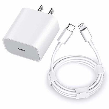 Picture of iPhone 13 12 Charger, iPhone Fast Charger,20W PD Type C Wall Charger with 3FT USB C to Lightning Cable Compatible with iPhone 13/13 Pro/13 Pro Max/13 Mini/12/12 Pro/12 Pro Max/12 Mini/11/XR/X and More