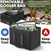 Picture of FORTEM Car Trunk Organizer with Cooler, Car Storage Organizer, Collapsible Multi Compartment Car Organizer, SUV Trunk Organizer, Non Slip Bottom, Adjustable Securing Straps, Foldable Cover (Black, X-Large)