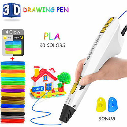 1.75mm PLA 3D Pen Filament Refills, Dimensional Accuracy +/- 0.03mm (24  Colors, 10ft/Color, 240 Ft)