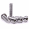 Picture of 1/4-20 x 1" Button Head Socket Cap Bolts Screws, 304 Stainless Steel 18-8, Allen Hex Drive, Bright Finish, Fully Machine Thread, Pack of 30