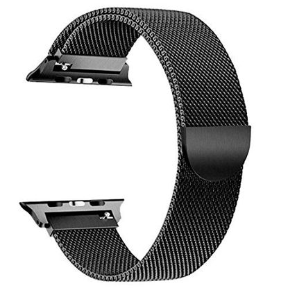 Picture of Cocos Compatible Apple Watch Band Mesh Milanese Loop Stainless Steel Compatible iWatch Band Compatible Apple Watch Series 4 (40mm 44mm) Series 3 2 1 (38mm 42mm)